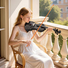 HOMCOM 4/4 Full Size Violin Kit-Crafted from spruce, basswood and maple, creating a warm and resonant sound