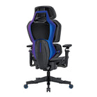 TygerClaw DuoFlex Ergonomic High Back Gaming Chair - Black/Blue-The chromed 4D armrests, complete with soft PU pads, provide precise adjustability