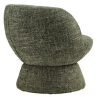 Modway Vesta Chenille Fabric Upholstered Swivel Chair - Basil-Non-Marking Floor Glides