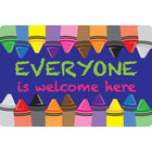 Ashley Productions Smart Poly Computer Mouse Pad - Everyone is Welcome Here - Crayons - 6 Pack-Say hello to a boost of motivation every time you click and scroll.