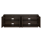 Hudson&Canal Tullis TV Stand for TV's up to 78" - Alder Brown-Clean with a soft, dry cloth and no harsh chemicals or abrasive cleaning materials