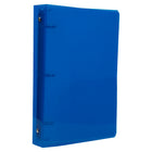 JAM Paper Mini Plastic 1" 3-Ring Binder - Blue - 24 Pack -Wide front and back binder panels fully cover standard dividers and sheet protectors. Our 3 metal ring binders have 2 buttons for easy opening and closing, and a convenient pocket on the inside flap