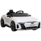 Aosom 12V Audi RS e-tron GT Kids Electric Ride-On Car with Remote Control - White-Licensed 12V Audi RS e-tron GT makes sure authentic design 
