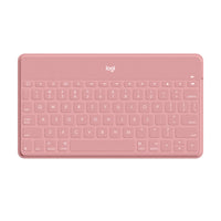 Logitech Keys-To-Go Bluetooth Keyboard for iPhone, iPad, and Apple TV - Pink-Keys-To-Go is a super-slim, super-light keyboard that you can keep with you through the day whether you re working or learning from the backyard or back at the office
