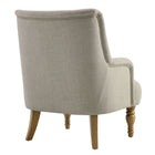 Modway Ellington Fabric Upholstered Accent Armchair - Linen-Non-Marking Floor Glides