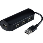 Staples 4-Port USB-A Hub - Black-Black finish – Black finish blends nicely with office setup