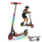 Gyrocopters Flash KidZ Electric Scooter for Kids - Speed 19 kmph - Range 11 km - LED Lights - Red-Switch between 8 km/h (E), 13 km/h (N), and 19 km/h (S) modes to match your child's skill level