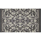 Avocado Decor Valentine Freesia Rectangular Area Rug - 2.3' x 7.2' - Ecru/Grey-Machine Made in Belgium
