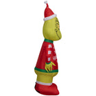 GEMMY Airblown Inflatable Christmas Grinch with Merry Grinchmas Ugly Sweater-Self-inflates in seconds