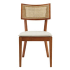Modway Caledonia Fabric Upholstered Wood Dining Chair - Walnut/Beige - 2 Pack-10