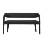 Modway Pinnacle Boucle Fabric Accent Bench - Black-7