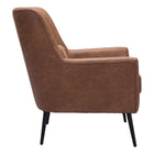 Zuo Ontario Accent Chair - Vintage Brown-Dimensions: 34.3" L x 29.9" W x 36.2" H