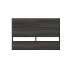 Nexera Panel Headboard - Full Size - Bark Grey-2 horizontal panels give the headboard a modern plank effect