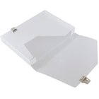JAM Paper Plastic Box Portfolio with Side Buckle - 9 3/4" x 13 1/2" x 1 1/2" - Clear -Quantity: Sold Individually