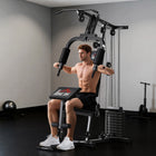 Soozier Home Gym Equipment Weight Training Machine-Thick padded seats and backrest for comfort and safety 