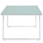 Modway Fortuna Outdoor Patio Coffee Table - White-Powder Coated Aluminum Frame