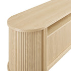 Modway Cadence 71" Curved TV Stand - Oak-10
