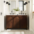 Modway Appia 48" Bathroom Vanity Cabinet - Walnut-Mango Wood Veneer and MDF Construction