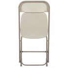 Flash Furniture HERCULES Series Premium Beige Plastic Folding Chair - 10 Pack-18 Gauge Steel Frame