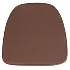 Flash Furniture Soft Brown Fabric Chiavari Chair Cushion-Soft Chair Cushion