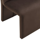 Modway Emory Upholstered Performance Velvet Dining Side Chair - Chocolate-9