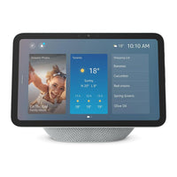 Amazon Echo Show 8  Smart Hub with 8.7" Display includes Alexa+ Early Access - Glacier White-Powerfully smart, beautifully built: The redesigned 8.7" smart display features a vibrant HD touchscreen with 15% more viewing area versus Echo Show 8 (2023 release), built-in smart home hub, AZ3 Pro chip for powerful performance, and Omnisense technology for highly personalized experiences