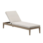 Modway Northlake Outdoor Teak Chaise Lounge - Pebble-Sturdy Teak Wood Construction