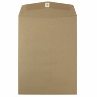 JAM Paper 9 x 12 Open End Catalog Envelopes with Clasp Closure, Brown Kraft Paper Bag Recycled, 50 Pack (563120849g)-Size: 9" x 12"