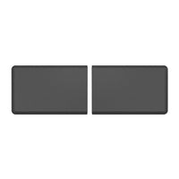 WeatherTech ComfortMat Connect Modular Anti-fatigue End Mats - Carbon Fiber - Black - 2 Pack-Each End Piece is 3 feet long (0.91 m). Snap two together and you have a 6-foot (1.82 m) ComfortMat Connect!