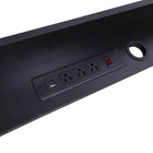 Rocelco Dual Monitor Stand w/3AC - 1 USB - 1 USB-C - Black-Dual Monitor Stands has 3 UL approved AC outlets. 