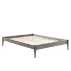 Modway June Wood Twin Platform Bed Frame - Grey-Twin Platform Bed Frame