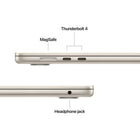 Apple MacBook Air 15" - M5 - 10-core CPU - 1 TB SSD - 16 GB Unified Memory - Starlight-Connect It All - MacBook Air features two Thunderbolt 4 ports, a MagSafe charging port, a headphone jack - as well as the Apple N1 wireless chip for Wi-Fi 7 and Bluetooth 6. And it supports up to two external displays
