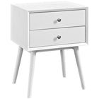 Modway Dispatch Nightstand - White-Mid-Century Modern Style Nightstand