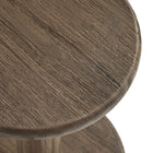 Modway Neo 15" Round Patio Wood Bar Stools - Cocoa Brown-9