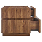Modway Isola 2 Drawer Nightstand - Walnut-7
