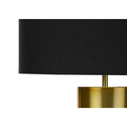 Monarch Specialties 25" H Contemporary Table Lamp - Black Concrete / Black Shade-Minor assembly is required with illustrated instructions included. made with durable materials, this lamp is backed with 2-year limited warranty against manufacturer's defects for your satisfaction