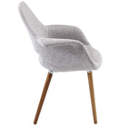 Modway Aegis Dining Armchair - Light Grey-Finely upholstered fabric