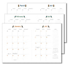 Sellers Publishing 2026 High Note 17-Month Softcover Planner - Order of the Animals-Colour-coordinated head & tail band, endpapers and ribbon placeholder 