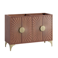 Modway Daylight 48" Double Sink Compatible Bathroom Vanity Cabinet - Walnut-Modern Bathroom Vanity Cabinet