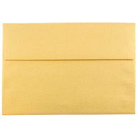JAM Paper A8 Metallic Invitation Envelopes - 5.5" x 8.125" - Stardream Gold - 25 Pack-Colour: Stardream Gold