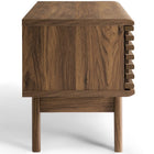 Modway Render 46" Media Console TV Stand - Walnut-Adjustable Shelves On Both Sides