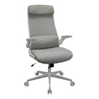 COUGAR Stryder Office Chair with Lumbar Support & Flip-Up Armrests - White-Wider Adjustable Headrest: Provides flexible support for your neck and head, promoting healthy alignment across a range of recline angles and task positions