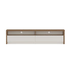 Manhattan Comfort Duncan 70" Modern TV Stand - Maple and Off White-Contemporary TV Stand for Living Room Use