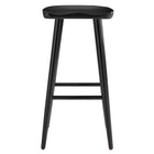 Modway Saville Backless Wood Bar Stools - Black - Set of 2-8