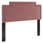 Modway Transfix Performance Velvet Twin Headboard - Dusty Rose-Twin Headboard