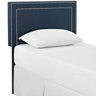 Modway Jessamine Upholstered Fabric Twin Headboard - Azure-Solid Wood Frame