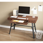 Whalen James 48"W Writing Desk - Brown/Black-Storage drawer