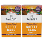 Taylors of Harrogate Flying Start Coffee Bags - 75 g - 2 Pack-Includes 2 boxes of Taylors Flying Start Coffee Bags (75 g per box)