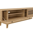 Modway Render 71" TV Stand - Oak-Smooth Wood Grain Laminate