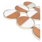 Zuo Cycle Round Mirror - Gold/Walnut-6